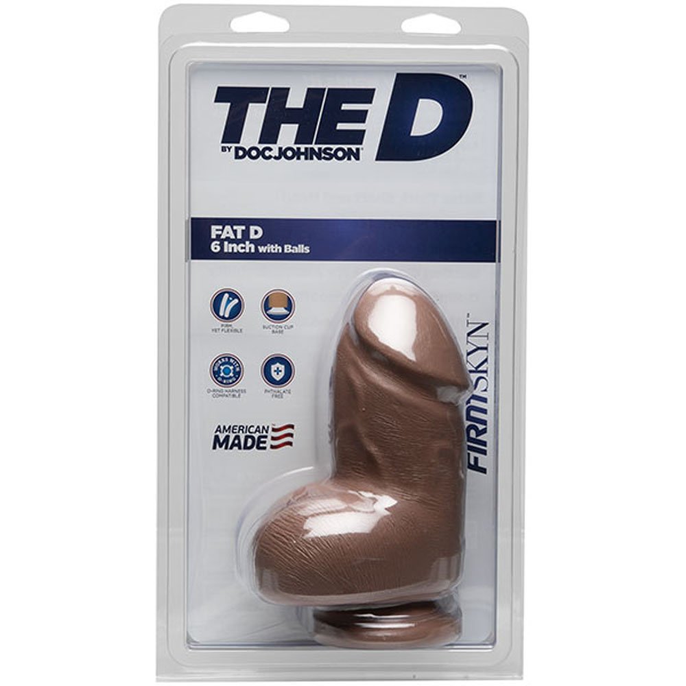 the-d-fat-d-6-inch-with-balls-firmskyn-caramel The D - Fat D - 6 Inch With Balls - Firmskyn - Caramel - Image 1