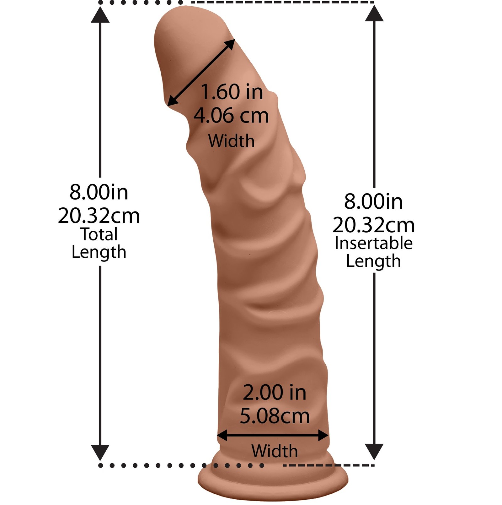 the-d-ragin-d-8-inch-caramel The D - Ragin' D 8 Inch - Caramel - Image 1