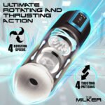 The Milker Rechargeable Thrusting and Rotating Masturbator – Black - Image 9