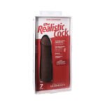 The Realistic Cock 7 in. ULTRASKYN Vac-U-Lock Dildo Chocolate