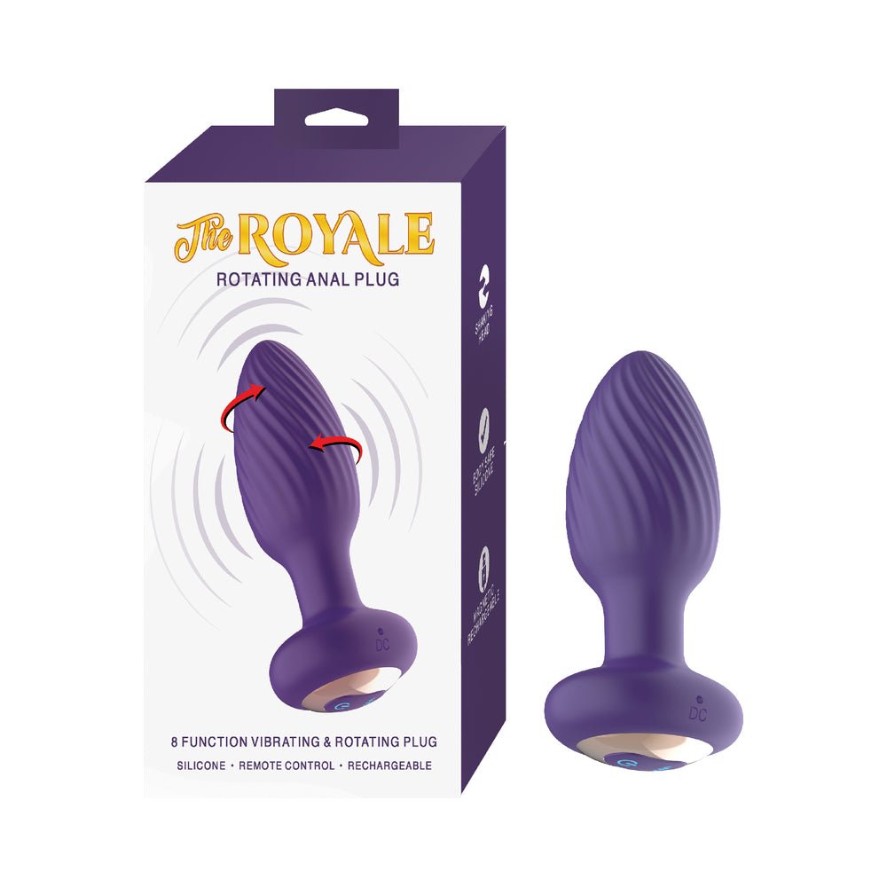 the-royale-rotating-anal-plug-purple The Royale Rotating Anal Plug Purple - Image 1