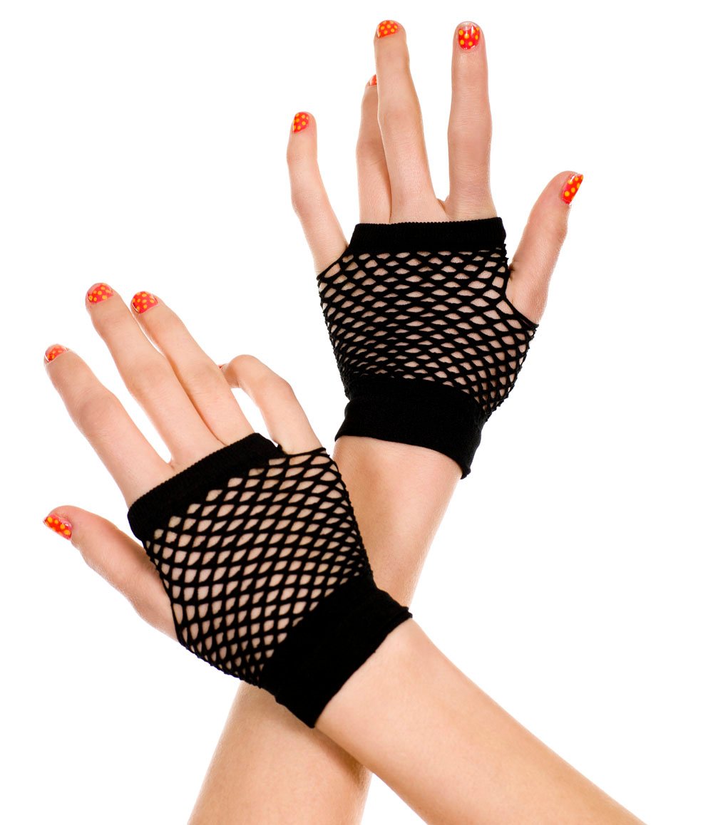thick-diamond-net-gloves-black Thick Diamond Net Gloves - Black - Image 1