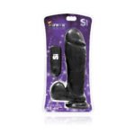 Thick Series 10" Thick Cock W/balls, Egg, &  Suction - Black - Image 2