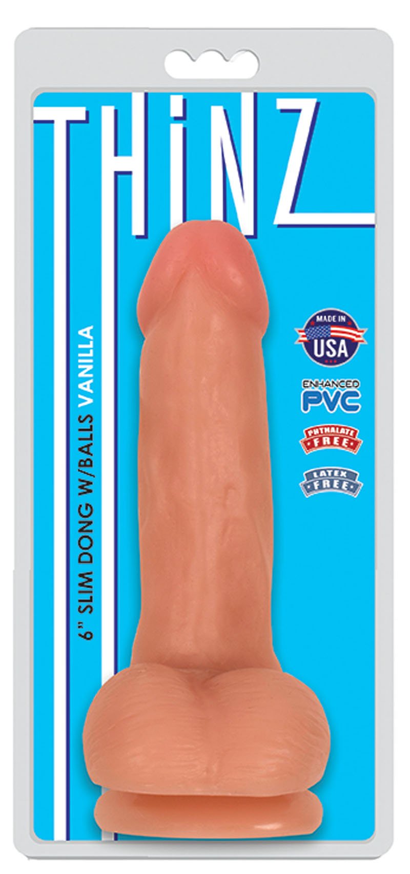 thinz-6-inch-slim-dong-vanilla Thinz 6 Inch Slim Dong - Vanilla - Image 1