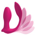 Threesome Double Ecstacy Silicone Vibrator - Pink