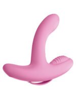Threesome Rock n' Grind Silicone Vibrator - Pink - Image 5