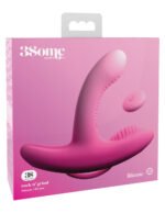 Threesome Rock n' Grind Silicone Vibrator - Pink - Image 6