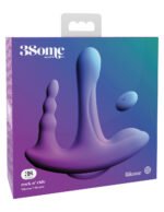 Threesome Rock n' Ride Silicone Vibrator - Purple - Image 5