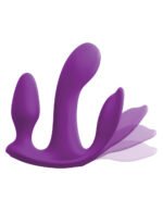 Threesome Total Ecstay Silicone Vibrator - Purple - Image 2
