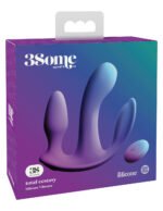 Threesome Total Ecstay Silicone Vibrator - Purple - Image 5