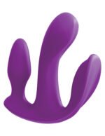 Threesome Total Ecstay Silicone Vibrator - Purple - Image 6
