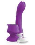 Threesome Wall Banger G Silicone Vibrator - Purple - Image 4