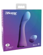 Threesome Wall Banger G Silicone Vibrator - Purple - Image 5