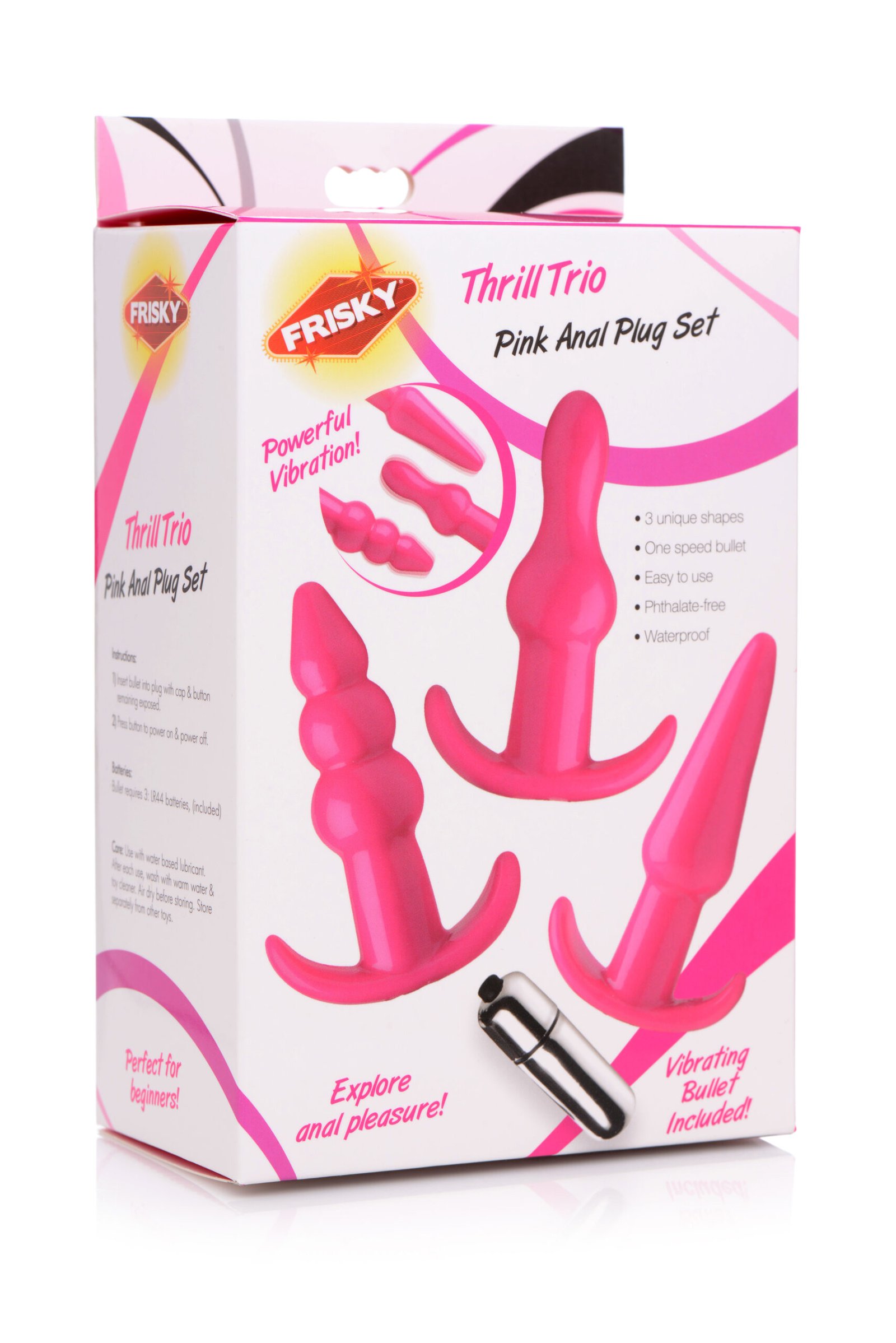 thrill-trio-anal-plug-set-pink Thrill Trio Anal Plug Set - Pink - Image 1