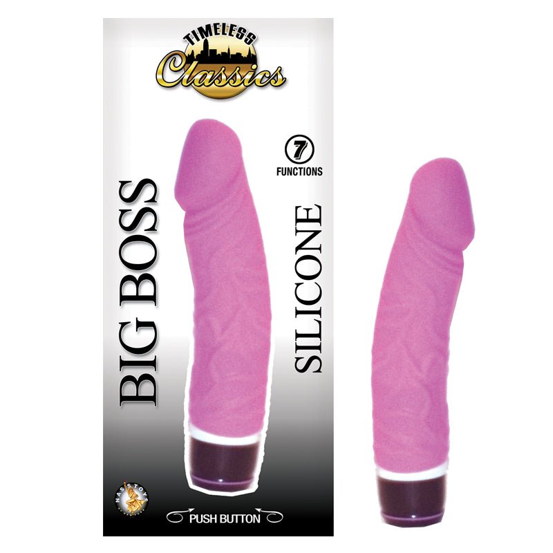 timeless-classics-big-boss-65in-multispeed-waterproof-vibe-pink Timeless Classics Big Boss 6.5in. Multispeed Waterproof Vibe (Pink) - Image 1
