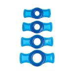TitanMen Cock Ring Set – Blue – 4 Graduated Sizes - Image 2
