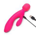 Together Toy Tri Delight Dual-Ended Triple Stim Wand & Rabbit Vibrator - Image 9