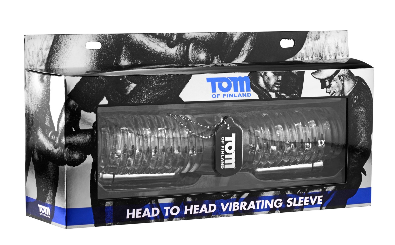 tom-of-finland-head-to-head-vibrating-sleeve Tom of Finland Head to Head Vibrating Sleeve - Image 1