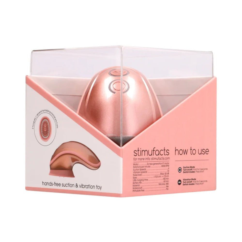 twitch-rechargeable-hands-free-suction-vibration-toy-rose-gold Twitch Rechargeable Hands-Free Suction & Vibration Toy Rose Gold - Image 1