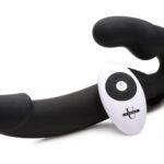 Urge Silicone Strapless Strap on With Remote - Black