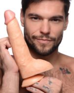 Beefy Brad 9 Inch Dildo With Balls - Light - Image 2