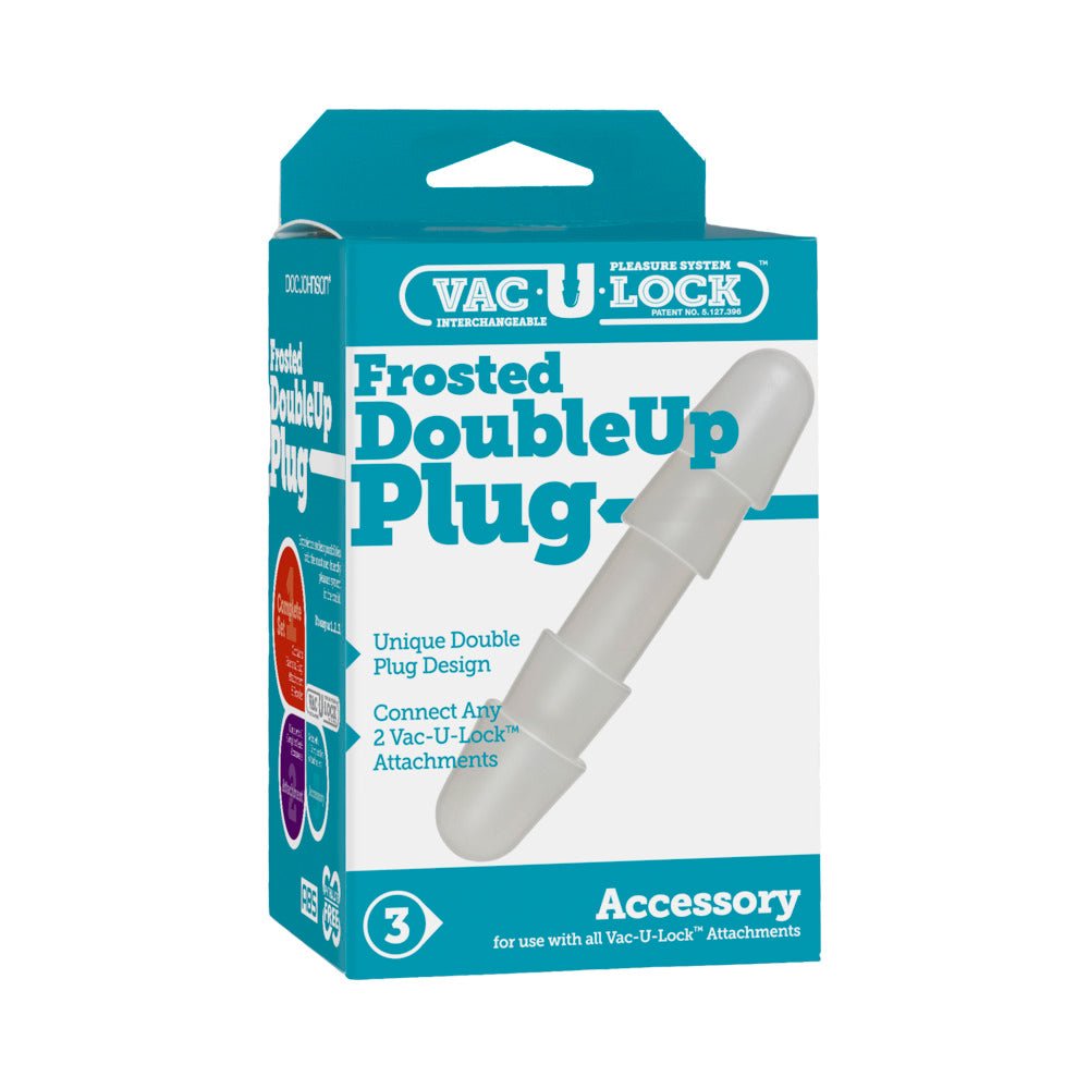 vac-u-lock-frosted-doubleup-plug-frost Vac-U-Lock - Frosted DoubleUp Plug Frost - Image 1