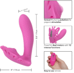 Venus Butterfly Silicone Remote Pulsating Venus G - Pink