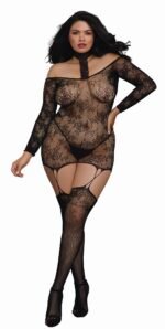 Versatile Garter Dress - Queen Size - Black - Image 2