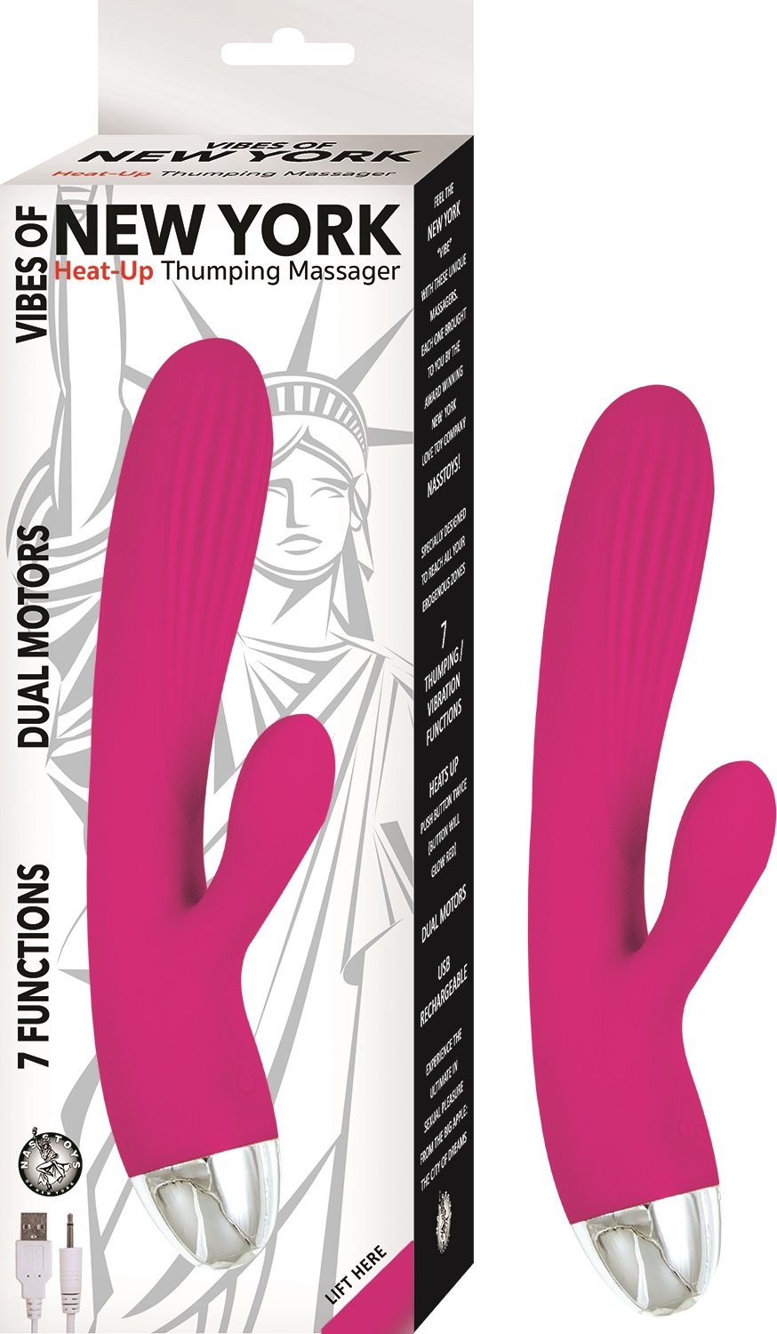 vibes-of-new-york-heat-up-thumping-massager Vibes of New York - Heat-Up Thumping Massager - Image 1
