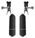 Vibrating Nipple Clamps - Black - Image 2