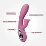 VUSH Essentials Dual Rabbit Vibrator – Light Pink - Image 4