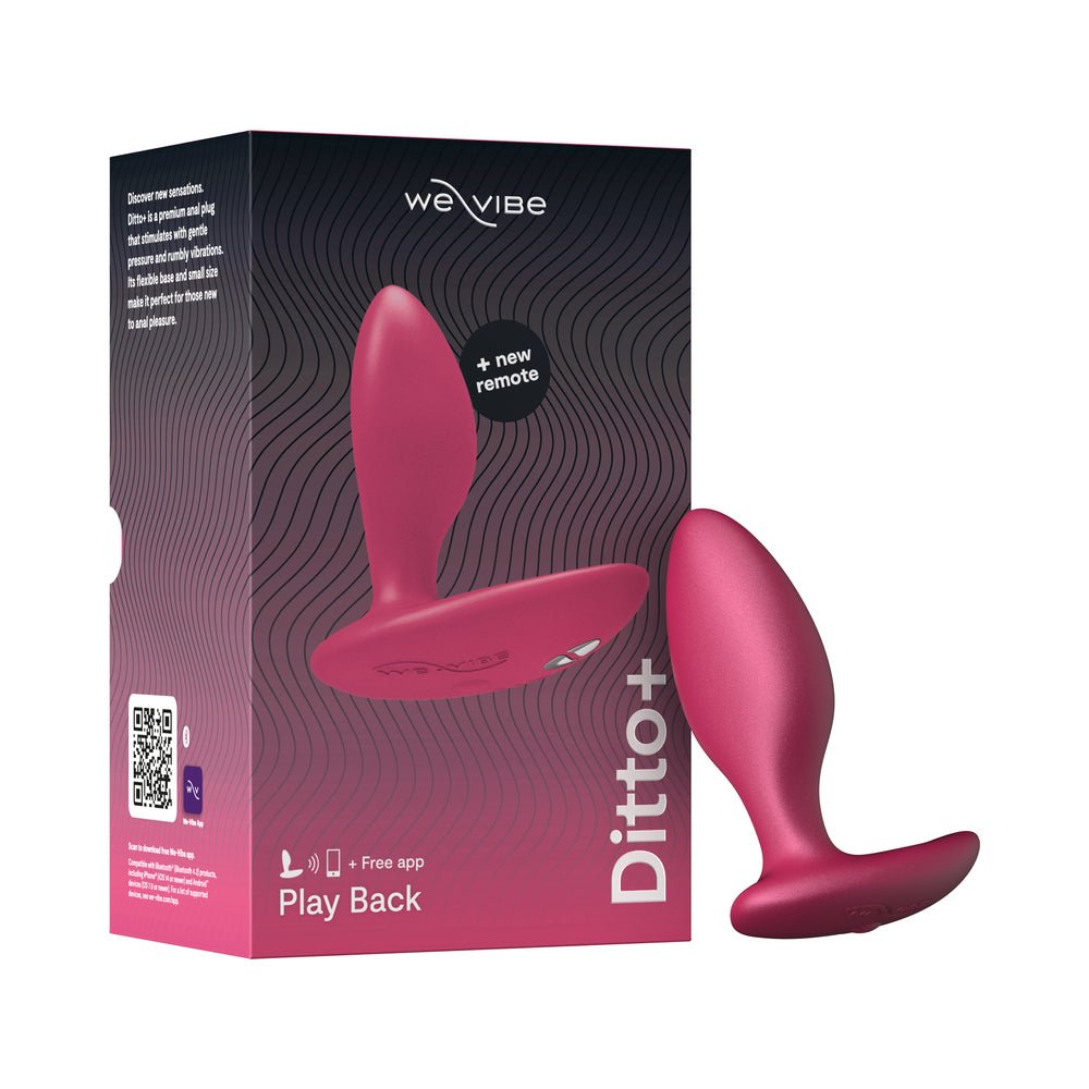 we-vibe-ditto-rechargeable-remote-control-vibrating-anal-plug-cosmic-pink We-Vibe Ditto+ Rechargeable Remote Control Vibrating Anal Plug Cosmic Pink - Image 1
