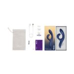 We-Vibe Nova 2 Rechargeable Flexible Silicone Rabbit Vibrator Midnight Blue - Image 5