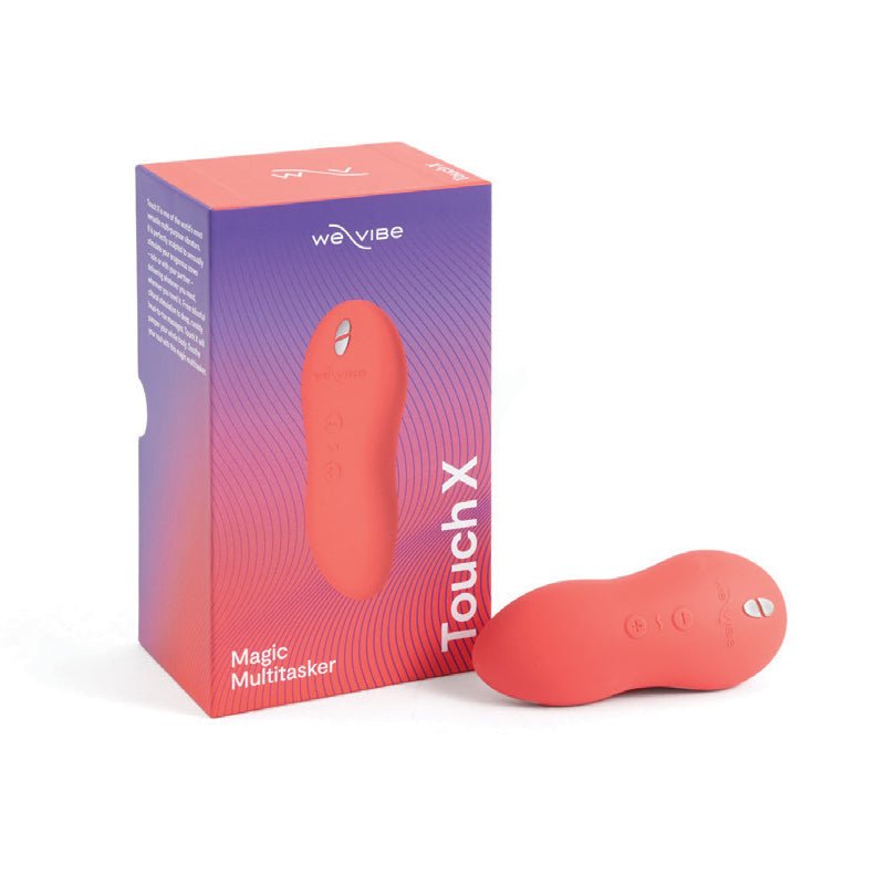 we-vibe-touch-x-rechargeable-silicone-lay-on-vibrator-massager-crave-coral We-Vibe Touch X Rechargeable Silicone Lay-On Vibrator & Massager Crave Coral - Image 1