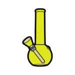 Wood Rocket Weed Pin Bong Soft Enamel Lapel Pin – Assorted Colors - Image 2