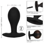 CalExotics Large Weighted Silicone Inflatable Anal Plug – Black - Image 7