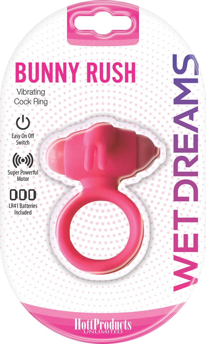 wet-dreams-bunny-buster-cock-ring-with-turbo-bunny-motor-pink Wet Dreams - Bunny Buster Cock Ring With Turbo Bunny Motor - Pink - Image 1