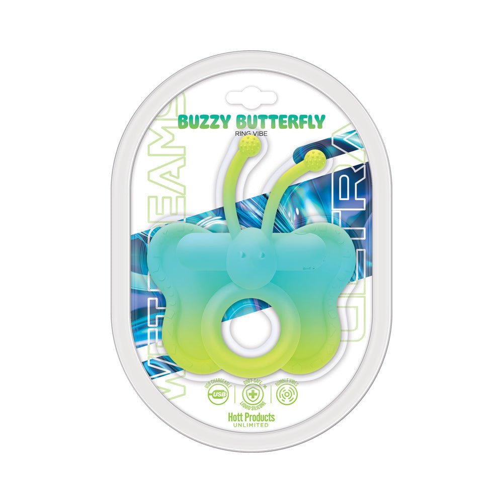 wet-dreams-buzzy-butterfly-ring-vibe-dual-color-cockring-with-bullet Wet Dreams Buzzy Butterfly Ring Vibe Dual Color Cockring with Bullet - Image 1