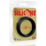 Wide Silicone Donut - Black - 1.75-Inch Diameter