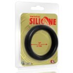 Wide Silicone Donut - Black - 2-Inch Diameter