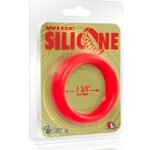 Wide Silicone Donut - Red - 1.75-Inch Diameter