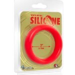 Wide Silicone Donut - Red - 2-Inch Diameter