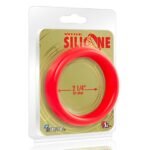 Wide Silicone Donut - Red - 2.25-Inch Diameter