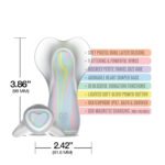 WINX Fancy Flutter Squishy Silicone Vibrator – Multi-Color Pastel Swirl - Image 4