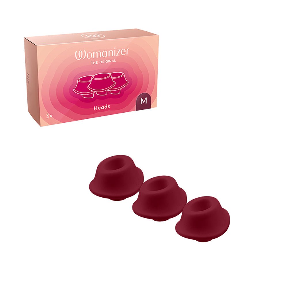 womanizer-3-pack-type-a-replacement-stimulation-heads-bordeaux-m Womanizer 3-Pack Type A Replacement Stimulation Heads Bordeaux M - Image 1