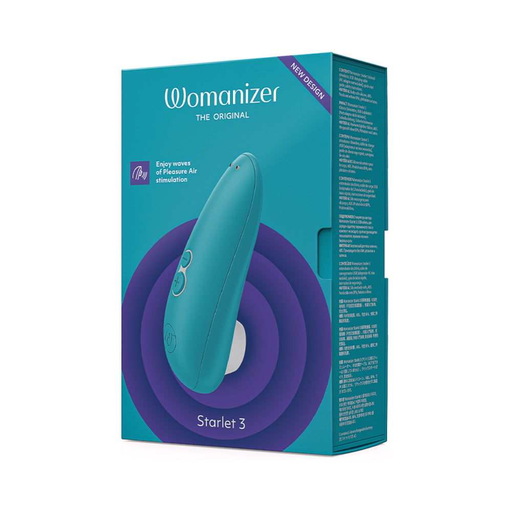 womanizer-starlet-3-rechargeable-silicone-compact-pleasure-air-clitoral-stimulator-turquoise Womanizer Starlet 3 Rechargeable Silicone Compact Pleasure Air Clitoral Stimulator Turquoise - Image 1