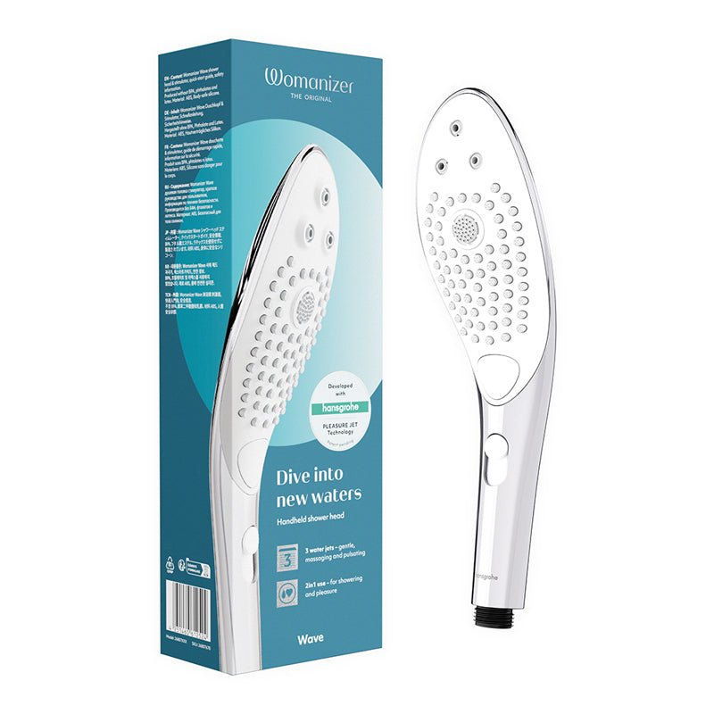 womanizer-wave-shower-head-masturbator-chrome Womanizer Wave Shower Head Masturbator Chrome - Image 1