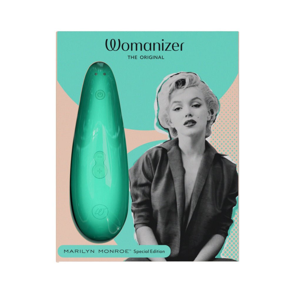 womanizer-x-marilyn-monroe-classic-2-special-edition-pleasure-air-clitoral-stimulator-mint Womanizer x Marilyn Monroe Classic 2 Special Edition Pleasure Air Clitoral Stimulator Mint - Image 1
