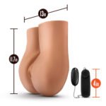 X5 Men Pound Me Deep Dual-Canal Vibrating Stroker – Beige - Image 4