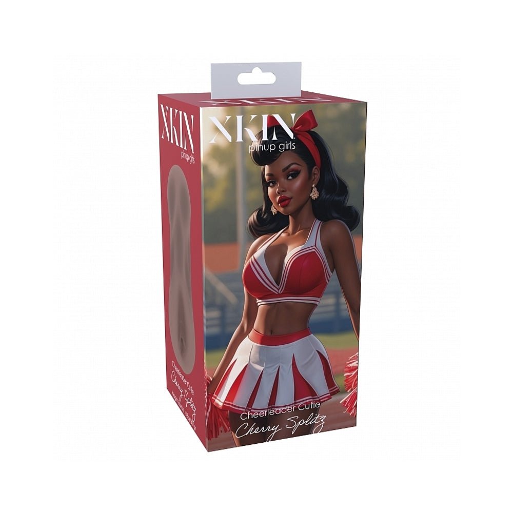 xkin-pinup-girls-cherry-splitz-stroker-brown Xkin Pinup Girls Cherry Splitz Stroker Brown - Image 1